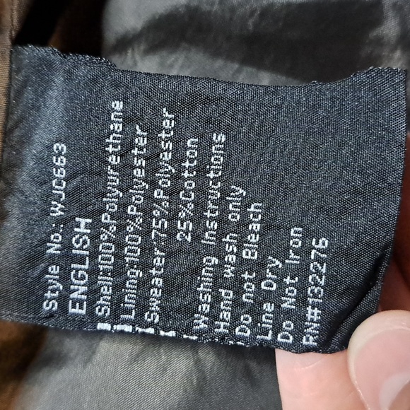 Love & Lock size medium COFFEE colored faux leather jacket - Picture 13 of 17